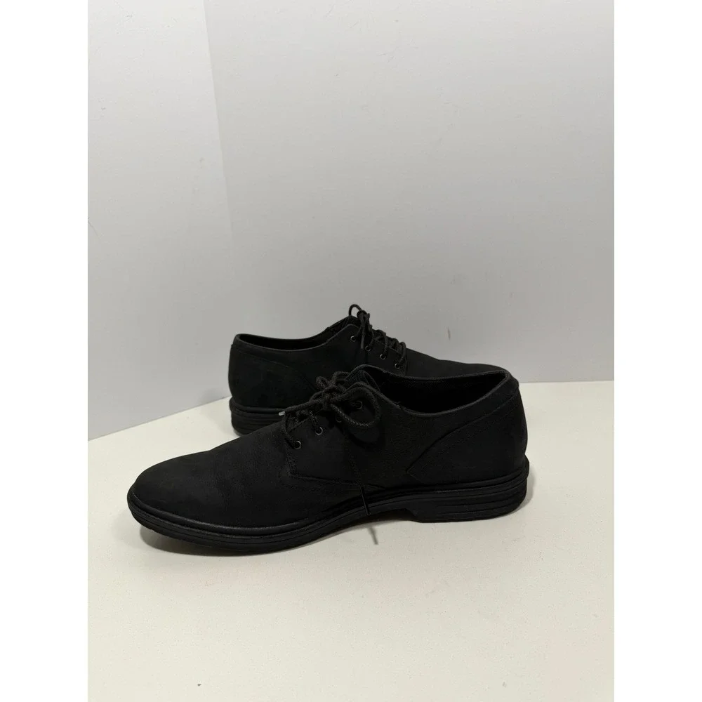 Timberland Swayer lane Mens 11.5 Black nubuck Waterproof Oxford Shoes A1QCZ shoe